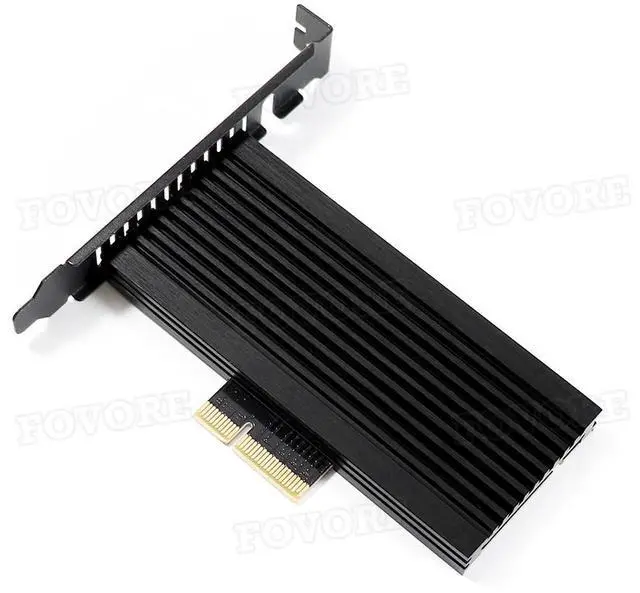 Alt view image 6 of 6 - M.2 PCI-e adapter NGFF M.2 SSD to PCI-e adapter m key M2 PCI e PCIe converter Card with Heat sink heatsink