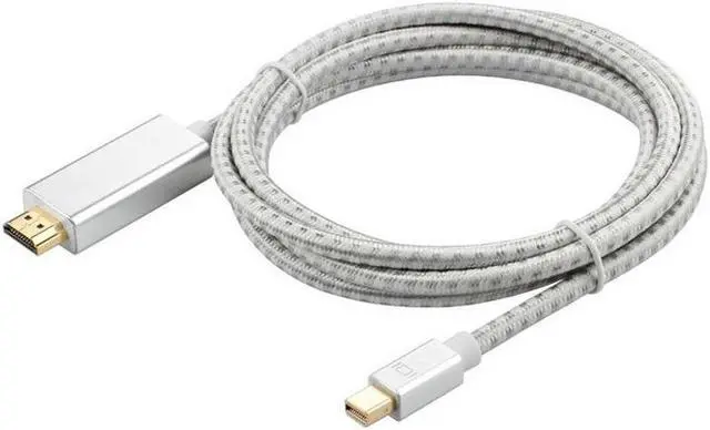 Alt view image 4 of 6 - 1080P 60Hz Mini DisplayPort (Thunderbolt) DP to HDMI-compatible  Cable Adapter for Mac Book, iMac, Mac Book Air, Mac Book Pro
