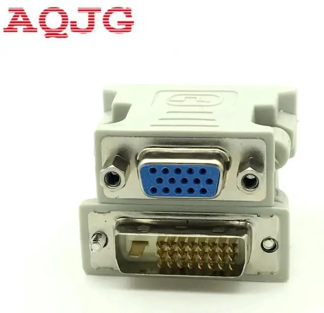 Alt view image 4 of 6 - DVI-I 24+1 Male to HD 15 Pin VGA SVGA Female Video Card Monitor LCD Converter Adapter White Wholesale