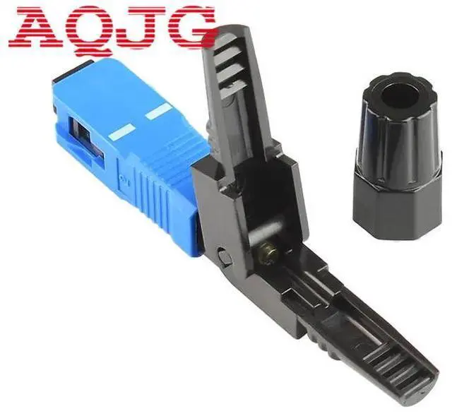 Alt view image 3 of 4 - 100pcs/lot SC Optic Fiber Quick Cold Connector FTTH SC Single Mode UPC Fast Connector