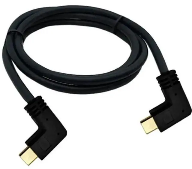 Alt view image 2 of 4 - 90° Angle  usb 3.1 Type C to usb-C Cable (5A)  type-c  Quick Charger and data cable