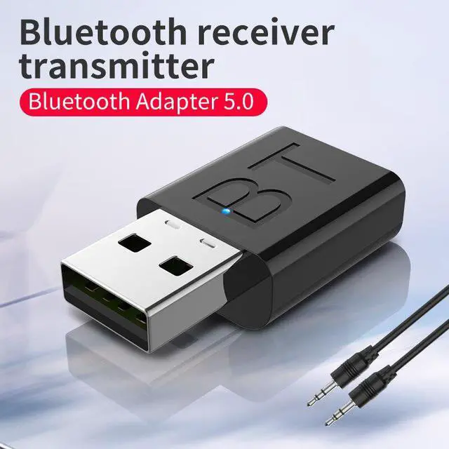Alt view image 2 of 6 - Bluetooth Transmitter Wireless Bluetooth 5.0 Receiver Adapter As HIFI Stereo Audio Headphone Music Adapter For TV Car Speaker