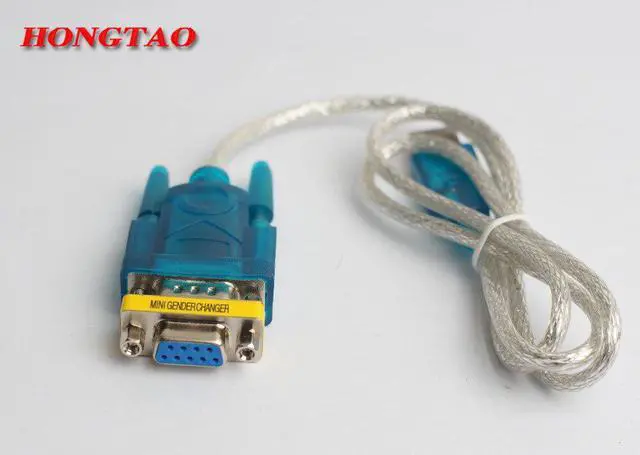 Alt view image 2 of 6 - Supports Windows 8 USB to RS232 cable and DB9 9pin Serial w/ Female Adapter No CD With DB9 female to female  0.8m For computer