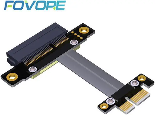 Main image of PCI-E PCIE Riser Flex Relocate Cable PCI E 1X to 4X Slot Riser Card Extender Extension Ribbon for Bitcoin Miner Mining