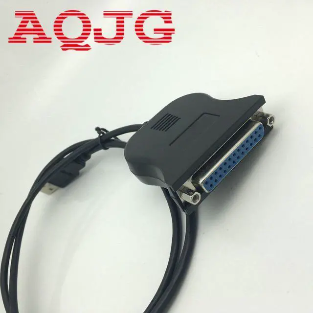 Alt view image 4 of 5 - Black Bi-directional Parallel Interface Communication USB to 25 Pin DB25 Parallel Printer Cable Adapter Cord Converter