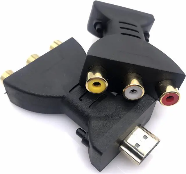 Alt view image 3 of 4 - HDMI to AV Converter High-definition HDMI to AV 3rca Adapter Cable Connector HDMI to AV Red And White Yellow