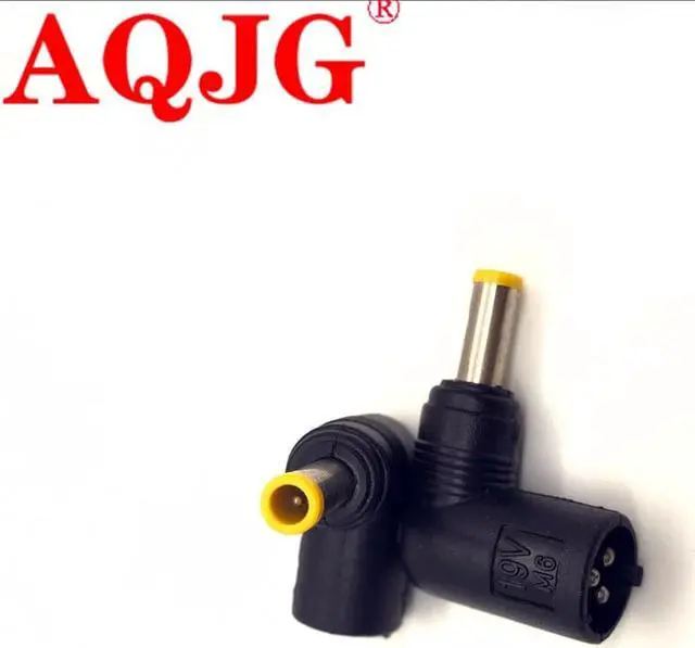 Alt view image 3 of 3 - 5.5*3.0 mm male DC Power Connector Adapter Laptop 5.0*3.0 to 3pin 3hole 90 Degrees Plugs DC jack For Notebook Computer 19V M6