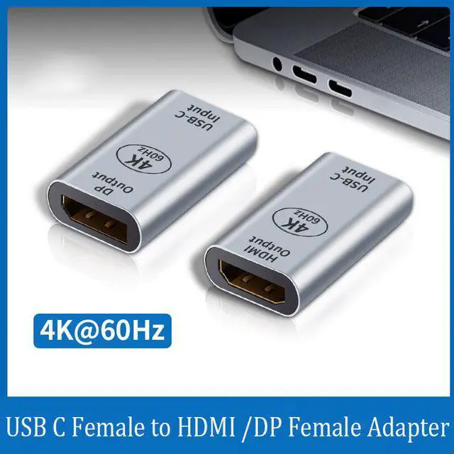 Main image of USB C to HDMI Mini Displayport Adapter 4K 60Hz USB Type c female to Mini DP Converter for Macbook Pro Huawei Mate 20