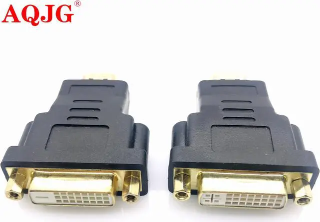 Alt view image 2 of 5 - 1080P Gold Plated DVI 24+5 Female to HDMI Male Converter Plug HDMI to DVI Convert Adapter For HDTV LCD PS3 PC NoteBook Connector
