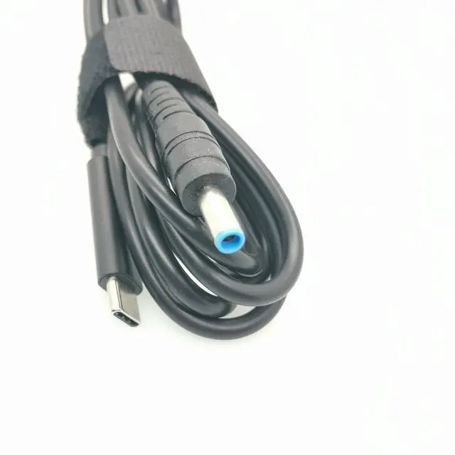 Main image of USB C Type C Power Supply Charger Adapter Charging Cable PD Emulator Trigger Angled Cord for Hp Envy EliteBook Laptop Adapter