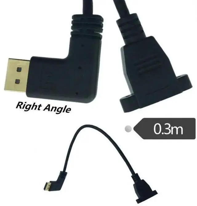 Alt view image 5 of 6 - DisplayPort  Extension Cable DP to DP Extension Cable Male to Femlae 0.3M Cord