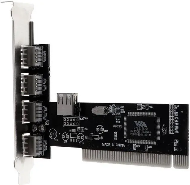 Alt view image 6 of 6 - 1Pc USB 2.0 4 Port 480Mbps High Speed VIA HUB PCI Controller Card Adapter PCI Cards for Vista Windows ME XP 2000 98 SE