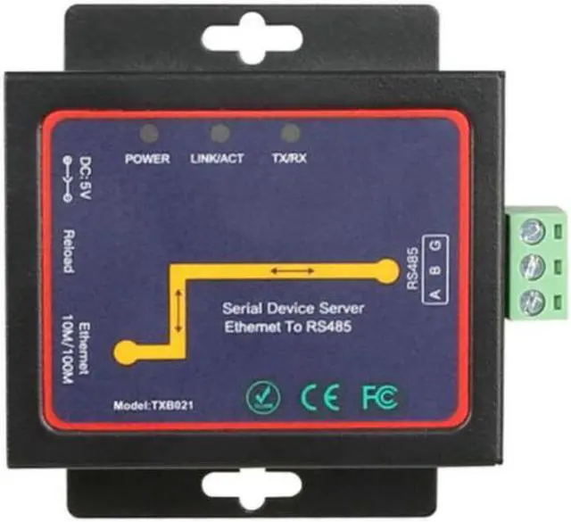 Main image of Industrial Grade Serial Device Server RS485 to Ethernet TCP/IP LAN Ethernet Converter