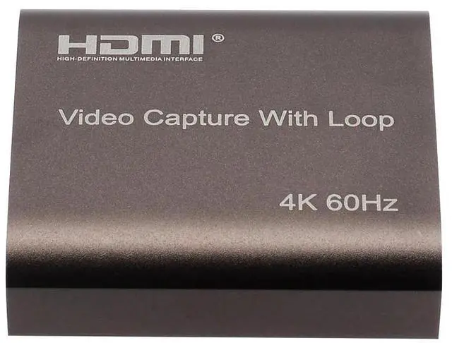 Alt view image 6 of 6 - 4K 60hz Loop Out HDMI Capture Card Audio Video Recording Plate Live Streaming USB 1080p 60fps Grabber for PC PS4 Game DVD Camera