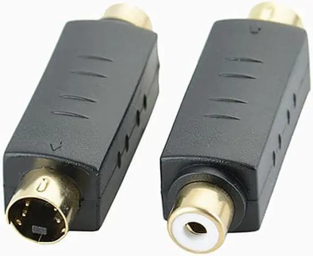 Alt view image 3 of 4 - Brand  RCA Female  Composite to S-Video svideo Male /Female Adapter Adaptor Converter Connector