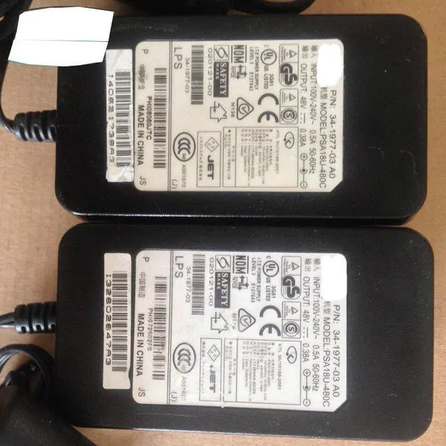 Main image of AC Adapter 48V 0.38A For Cisc0 7960 7940 7912g  CP-7911G 34-1977-05 EADP-18FB B IP Phone Charger Power Supply