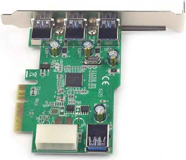 Alt view image 5 of 6 - USB 3.0 PCI-e expansion Card PCIe USB3.0 adapter 3 external + 1 internal USB PCI express converter Support charging etron chip