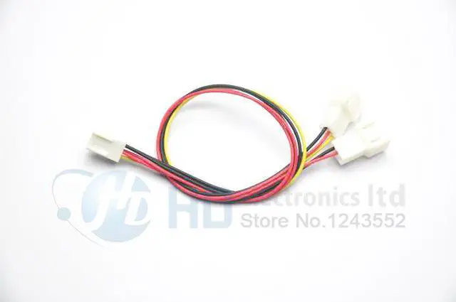 Main image of 10pcs Lot 12V 3 Pin PC Fan Power Y Cable Splitter Extension Cable Wire