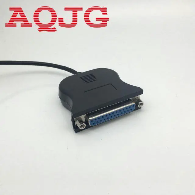 Alt view image 2 of 5 - Black Bi-directional Parallel Interface Communication USB to 25 Pin DB25 Parallel Printer Cable Adapter Cord Converter