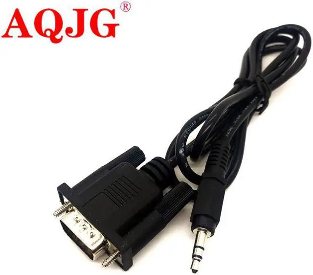 Alt view image 3 of 3 - 3.5 DB9 Cable 3.5 Male DB9 male Serial Cable 9P RS232 3.5mm Line 9Pin RS232 DB9 male 3.5mm Male Serial Line Cable Cord Wire