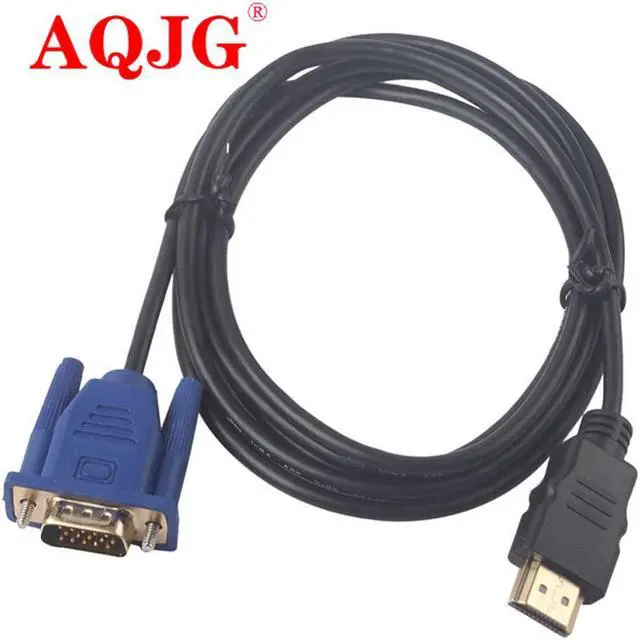 Alt view image 3 of 3 - est 1.8M HDMI Cable To VGA Adapter Digital 1080P HD With Audio Converter Adapter HDMI VGA Connector cord for TV BOX