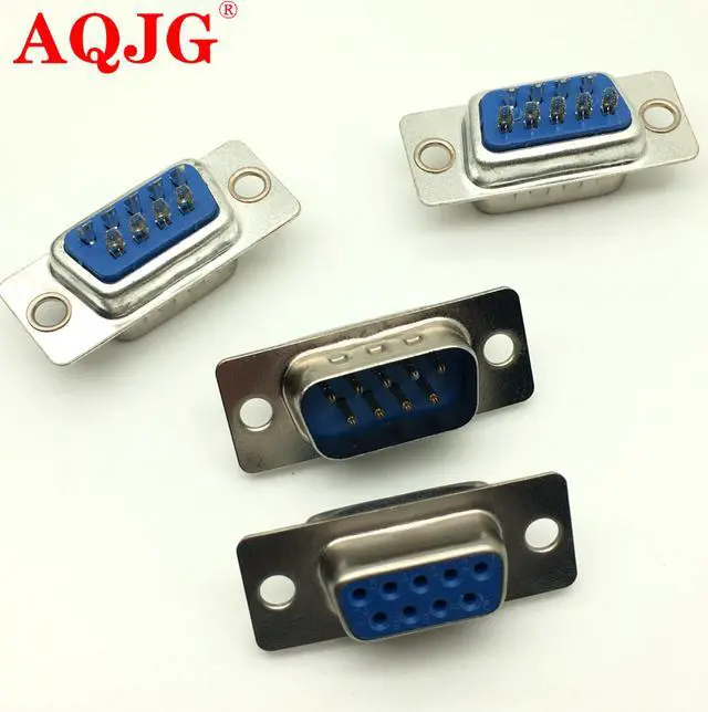 Alt view image 4 of 6 - 10pcs RS232 Parallel Serial Port DB9 9 Pin D Sub Male Solder Connector DB9 Socket Plug COM Adapter DB9 Female