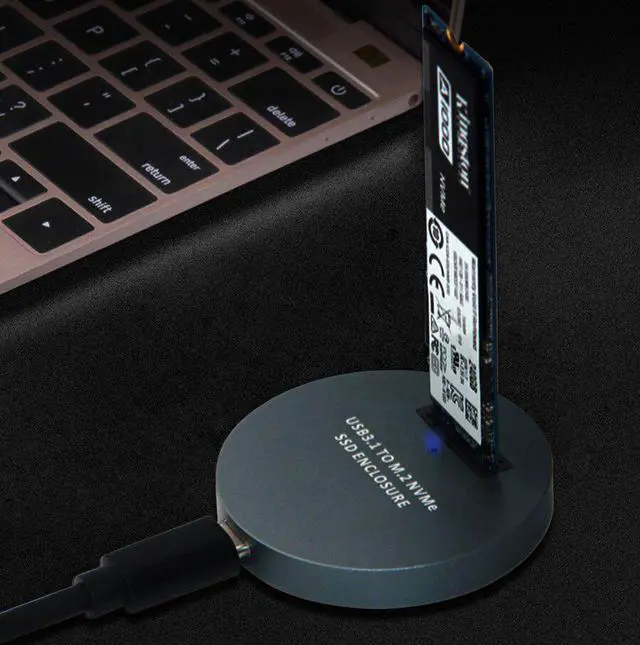 Alt view image 3 of 6 - M.2 USB Case box M2 SSD to USB 3 3.0 3.1 USB3.1Type-C  adapter NVME USB3 converter Type C hard disk Enclosure