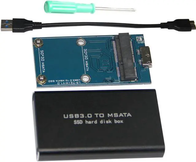 Alt view image 4 of 6 - 5Gbps USB 3.0 to mSATA SSD Enclosure USB3.0 to mini-SATA Hard Disk adapter msata SSD External HDD Mobile Box