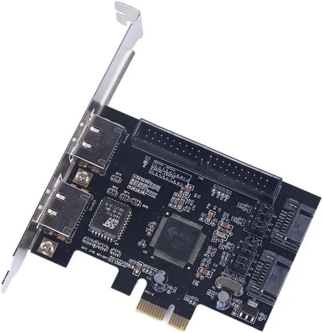 Alt view image 3 of 6 - PCI To SATA Controller PCI To Ide PCI-E To 2sata IDE Jmb363 Disk Array Card Express Expansion Card Adapter