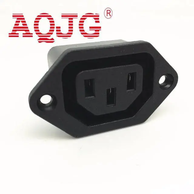 Alt view image 4 of 5 - Chassis Female 15A/250V 3PIN 05231 AC IEC C13 C14 Inline Socket Plug Adapter Mains Power Connector Power Supply Output Outlet