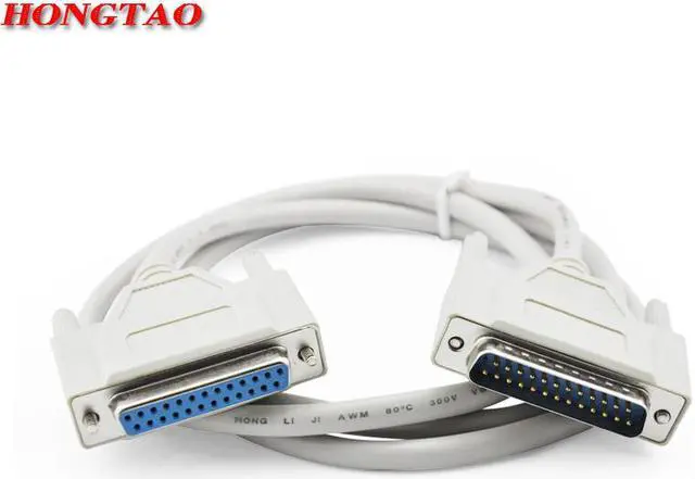 Alt view image 2 of 6 - Parallel DB25 25 Pin Male to Female M/F Printer Cable 1.5M DB25 25 Pin Parallel Male to Female LPT Printer Cable  5 Feet