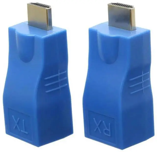 Alt view image 5 of 6 - HDMI  extender rj45 4K 3D HDMI 1.4 30M Extender to RJ45 Over Cat 5e/6 Network LAN Ethernet Adapter