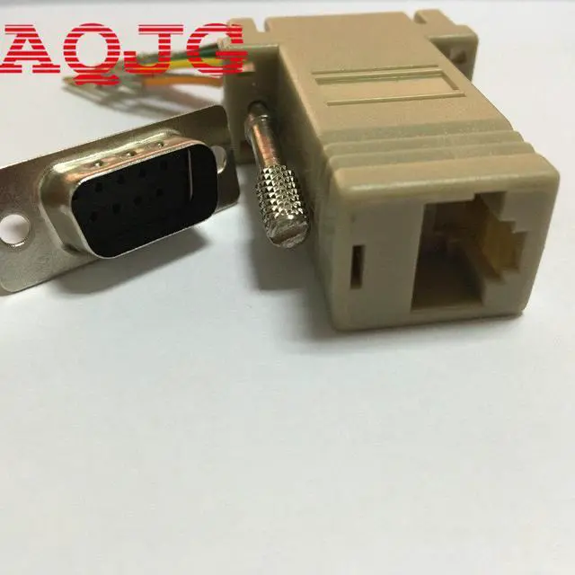 Alt view image 3 of 4 - 10PCS DB9 Male to RJ45 Male M/M RS232 Modular Adapter Connector Extender Convertor DB9 Male to RJ45 wholesale RS232