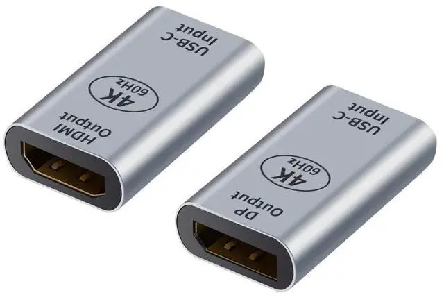 Alt view image 6 of 6 - USB C to HDMI Mini Displayport Adapter 4K 60Hz USB Type c female to Mini DP Converter for Macbook Pro Huawei Mate 20