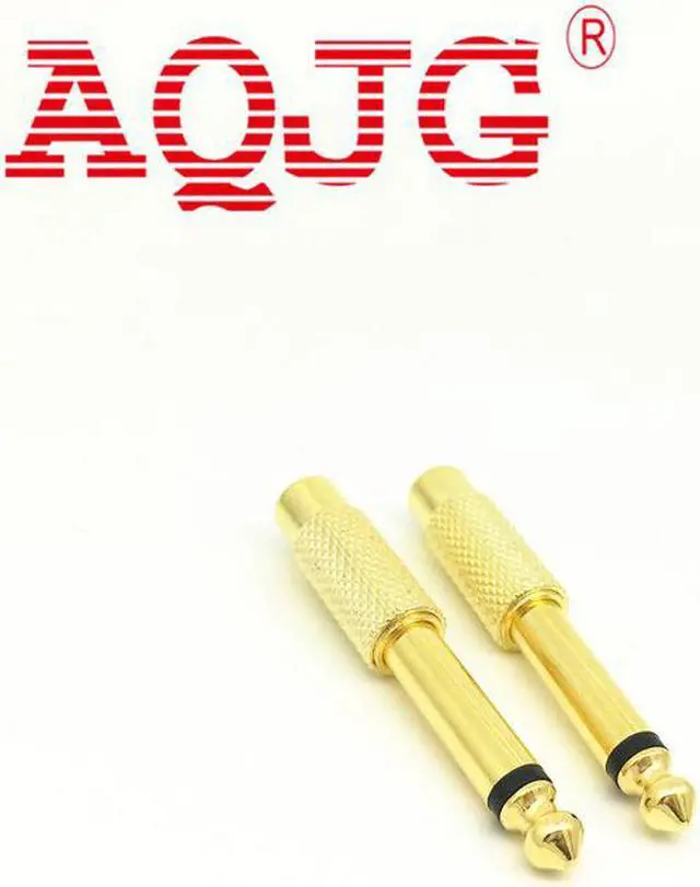 Alt view image 2 of 4 - 6.35 Stereo Male Plug to RCA Female Jack Adapter Plug