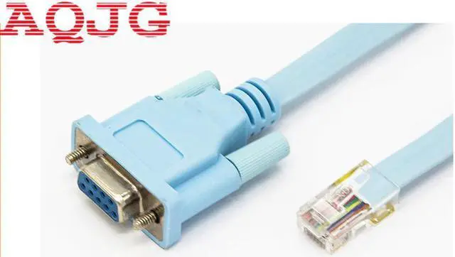 Alt view image 2 of 6 - 6FT Network RJ45 to RS232 COM Port Serial DB9 Female Router Console Cable Adapter Forcisco Huawei  Router COM