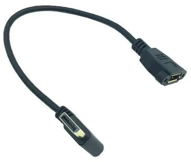 Alt view image 6 of 6 - DisplayPort  Extension Cable DP to DP Extension Cable Male to Femlae 0.3M Cord