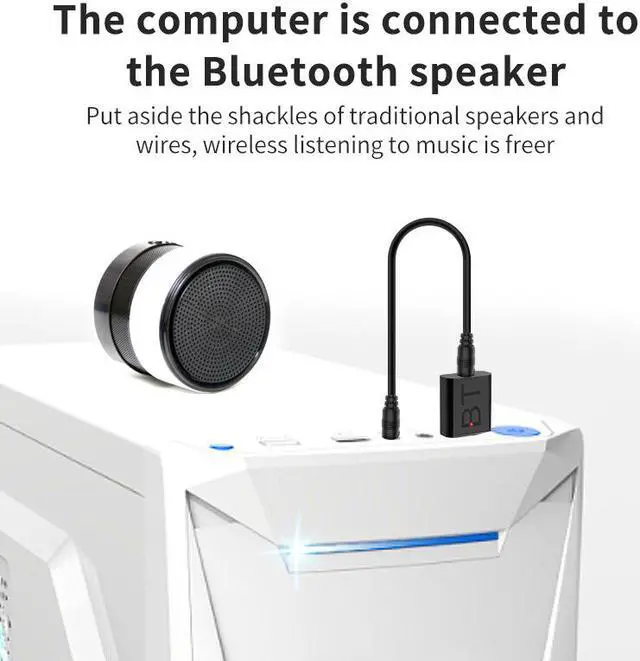 Alt view image 4 of 6 - Bluetooth Transmitter Wireless Bluetooth 5.0 Receiver Adapter As HIFI Stereo Audio Headphone Music Adapter For TV Car Speaker