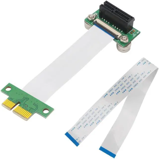 Alt view image 3 of 6 - PCI e riser Extension Cable PCIe riser Adapter Card PCIe to PCI express 1x Extender Flexible PC Cable for Graphics Card