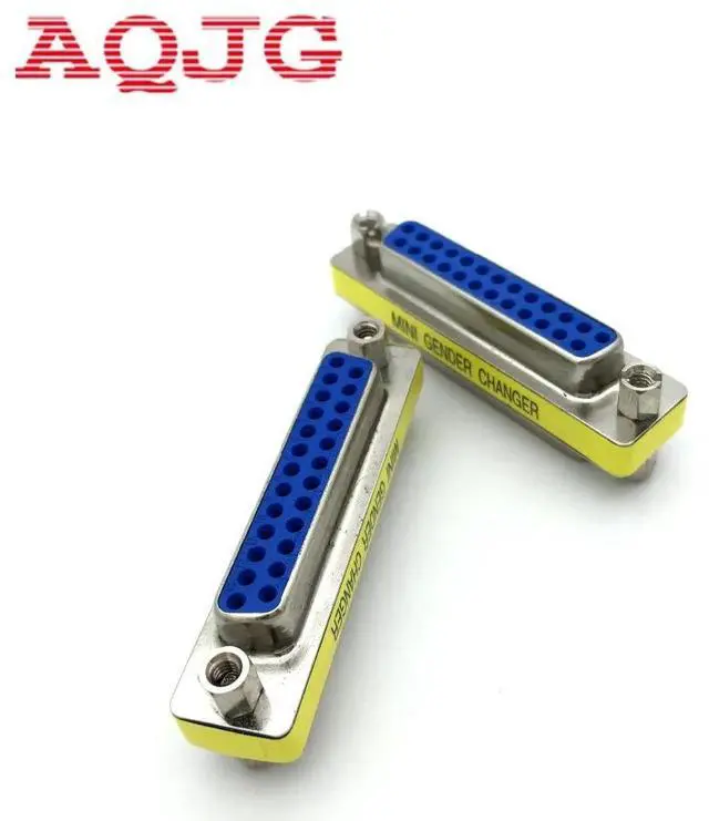 Alt view image 2 of 4 - DB25 Male to DB25 Female Mini Gender Changer Convert Adapter Connector  Male to Female db25 male to Male Female to Female
