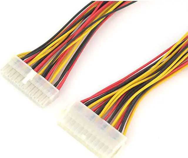 Alt view image 2 of 2 - Top Quality 24 Pin Male to 24 Pin Female Internal PC PSU Power Adapter ATX Extension Cable Connector
