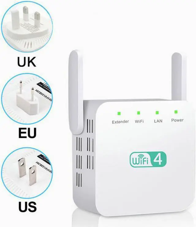 Alt view image 2 of 6 - 2.4GHz Wi-Fi Range Extender Booster 300Mbps WiFi Repeater Wireless AP Antenna Signal Booster Access Point