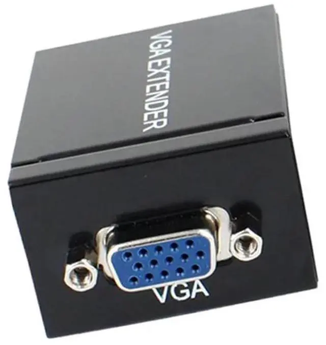 Alt view image 5 of 6 - VGA Network Signal Extender Sender 60m RJ45 CAT5e/6 Transmitter Receiver Adapter for HDTV