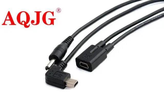 Alt view image 3 of 6 - Universal Mini Usb 5pin female to male Splitter DC 3.5*1.35  male USB charging Cable For electronic dog GPS navigation Line
