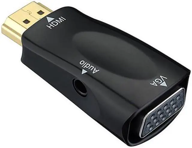 Main image of HDMI-compatible Male to VGA 15 Pin Female Adapter Audio Cable Converter FHD 1080P 720P 480P For TV Box Display Projector