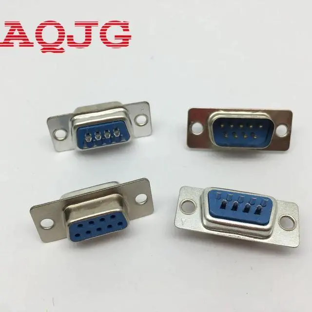 Alt view image 5 of 6 - 10pcs RS232 Parallel Serial Port DB9 9 Pin D Sub Male Solder Connector DB9 Socket Plug COM Adapter DB9 Female