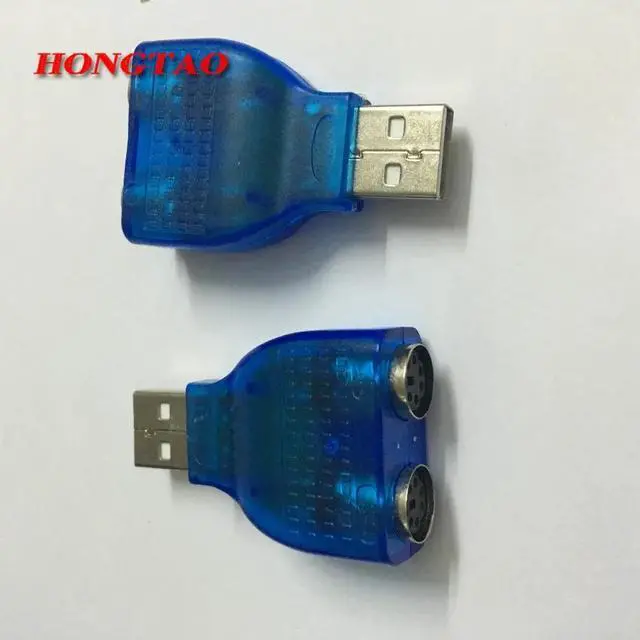 Alt view image 5 of 6 - USB TO PS2 PS/2 Adapter Keyboard Mouse to USB Converter Adapter Adaptor Connector for  Computer  Laptop Usb2.0  Blue