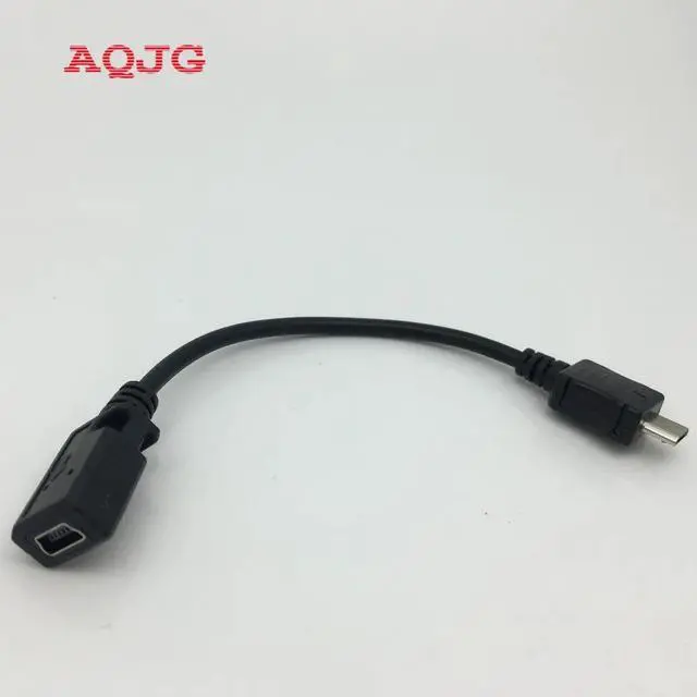 Main image of 30cm Micro USB Male to Mini USB Female Cable Black Mini Micro USB2.0 Extention Cable USB Converter Adapter  Wholesale