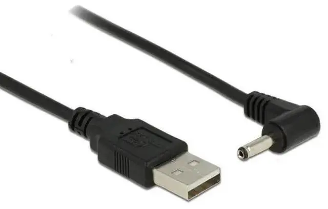 Alt view image 2 of 2 - Type A Male USB Turn to DC Power Male Plug Jack Adapter 90 Degree Male 3.5mm x 1.35mm Power Converter Cable Cord USB to 3.5*1.35