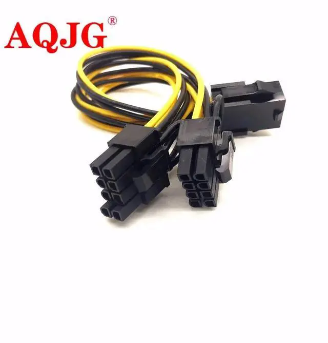 Alt view image 3 of 3 - 10pcs/Lot 6-pin PCI Express to 2 x PCIe 8 (6+2) pin Motherboard Graphics Video Card PCI-e GPU VGA Splitter Power data Cable